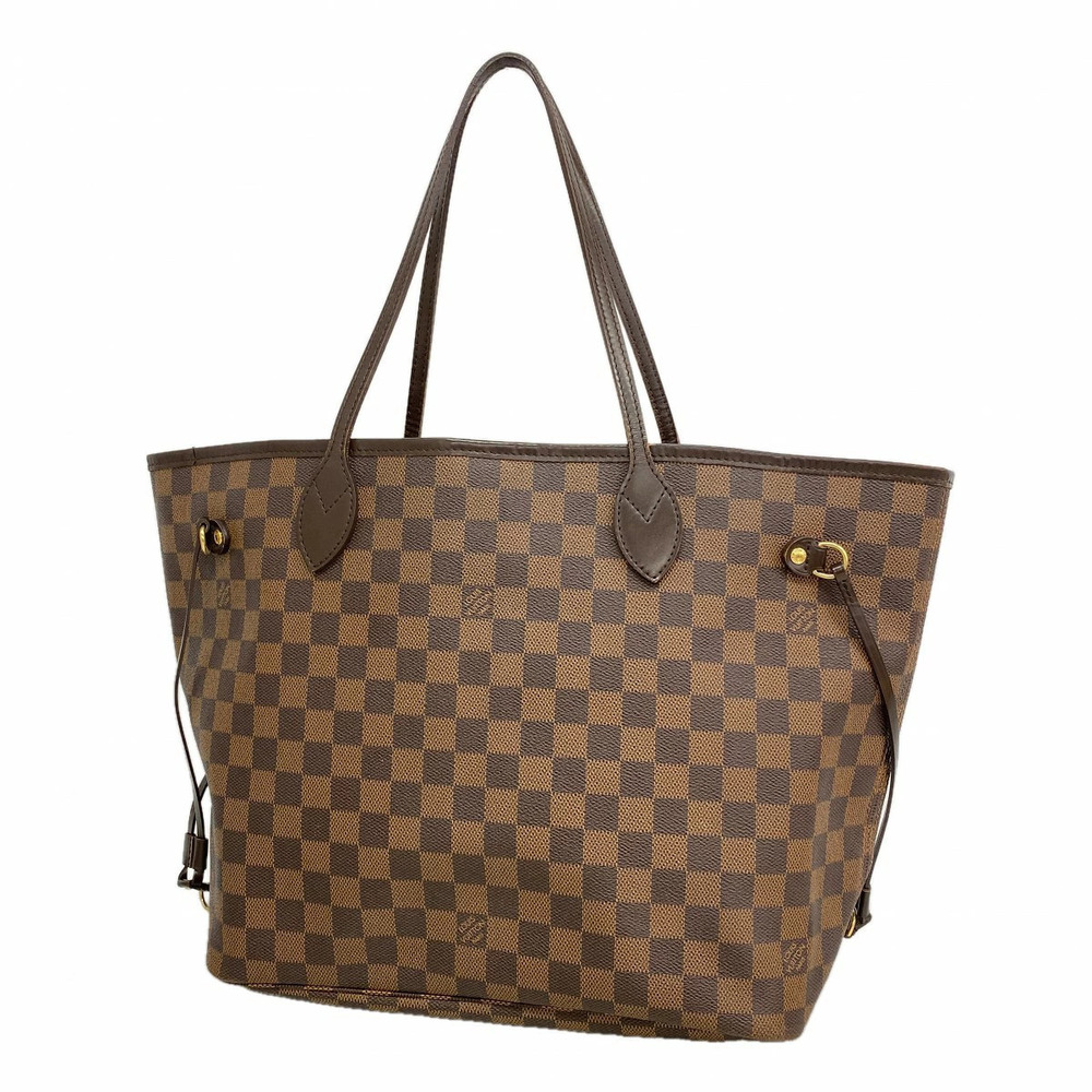 Louis Vuitton Damier Neverfull Tote Bag Ebene Brown